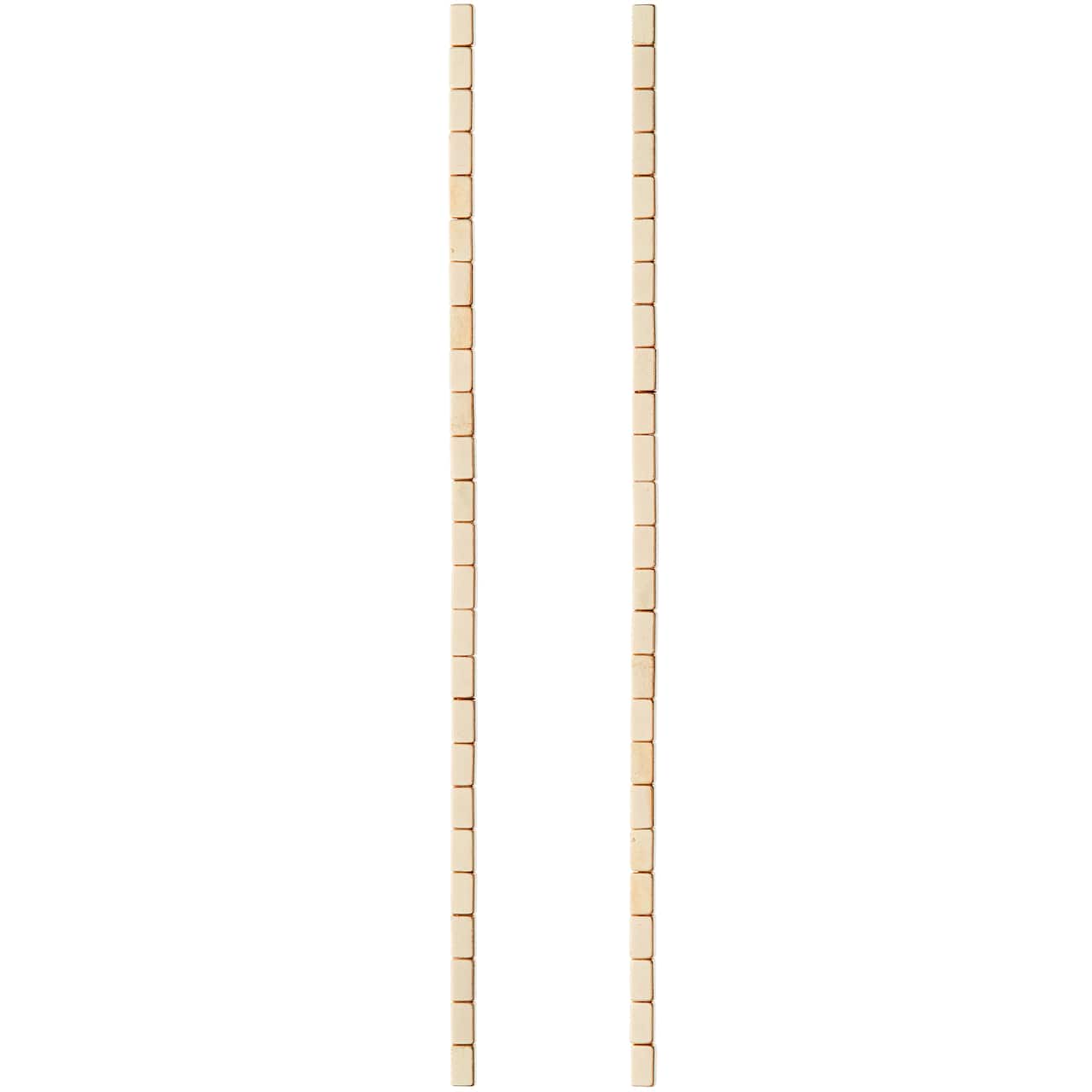 Gold Hematite Square Beads, 5mm by Bead Landing™